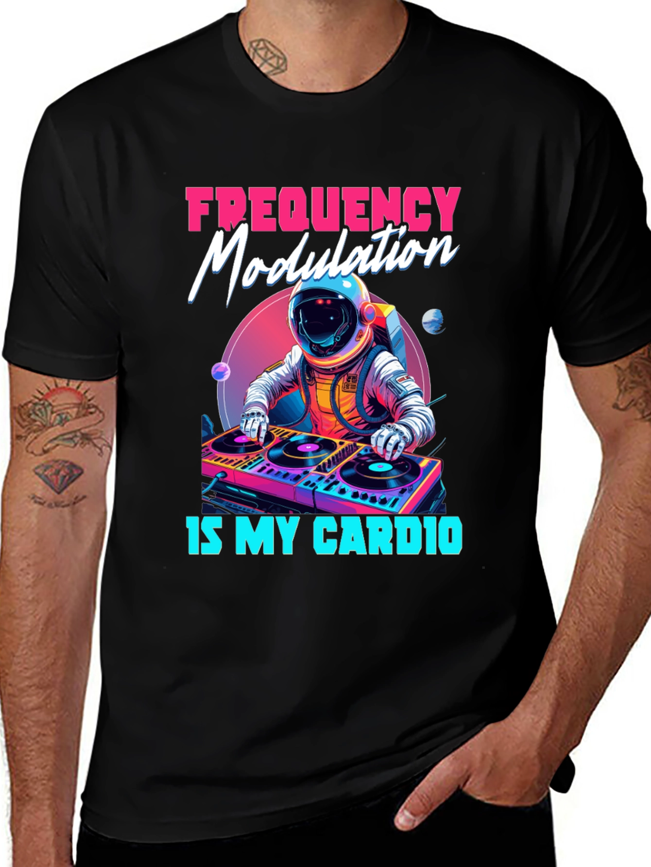 Frequency Modulation DJ Astronaut T-Shirt