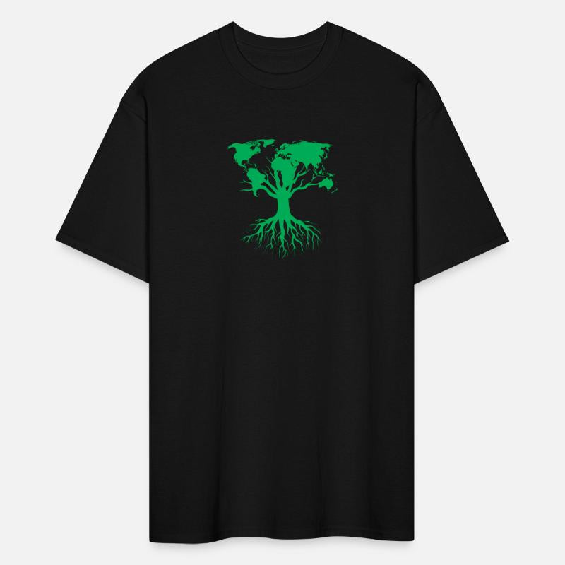 Earth Day World Map Tree Pro Environment Plant