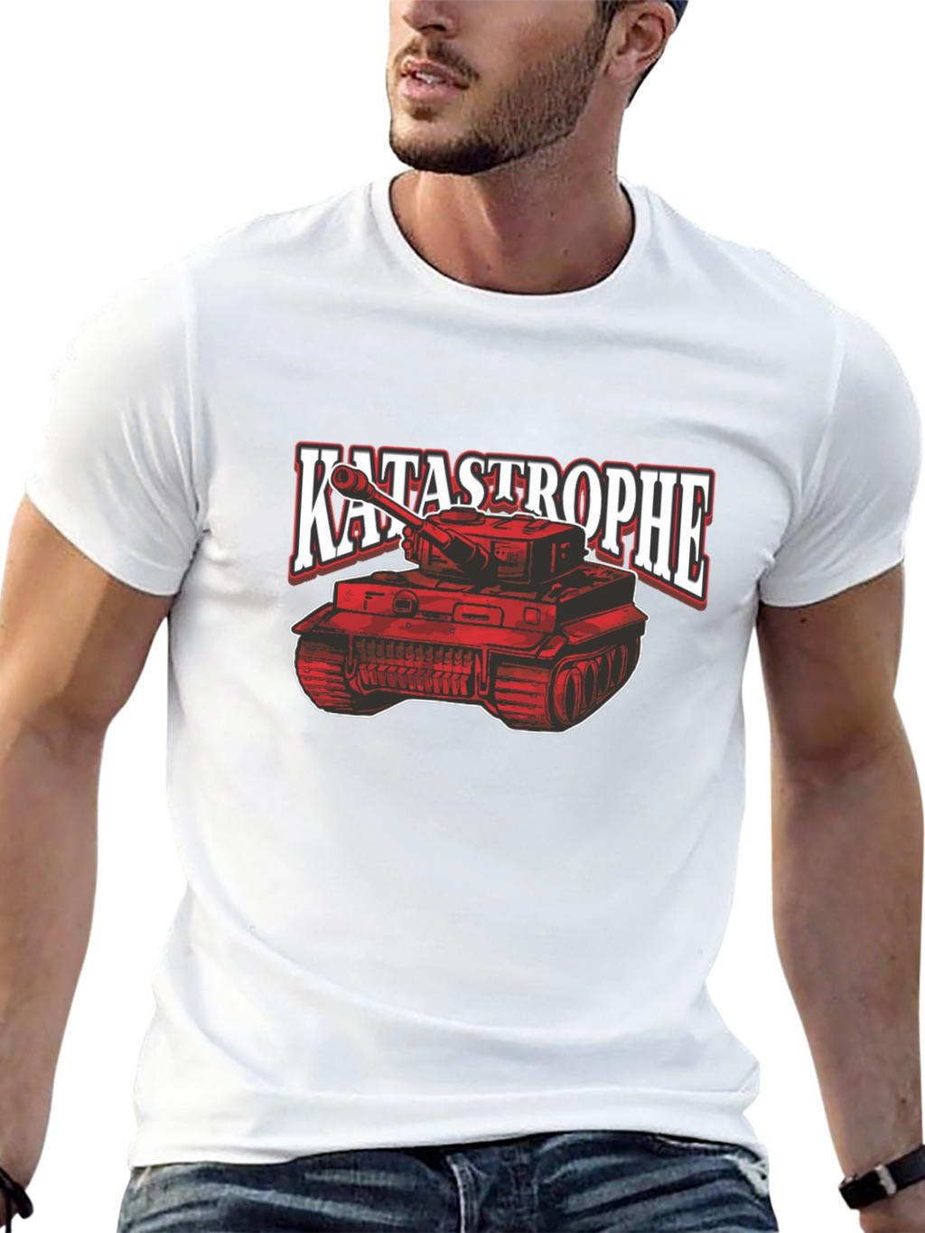 Katastrophe Tank Graphic Tee - Bold Design