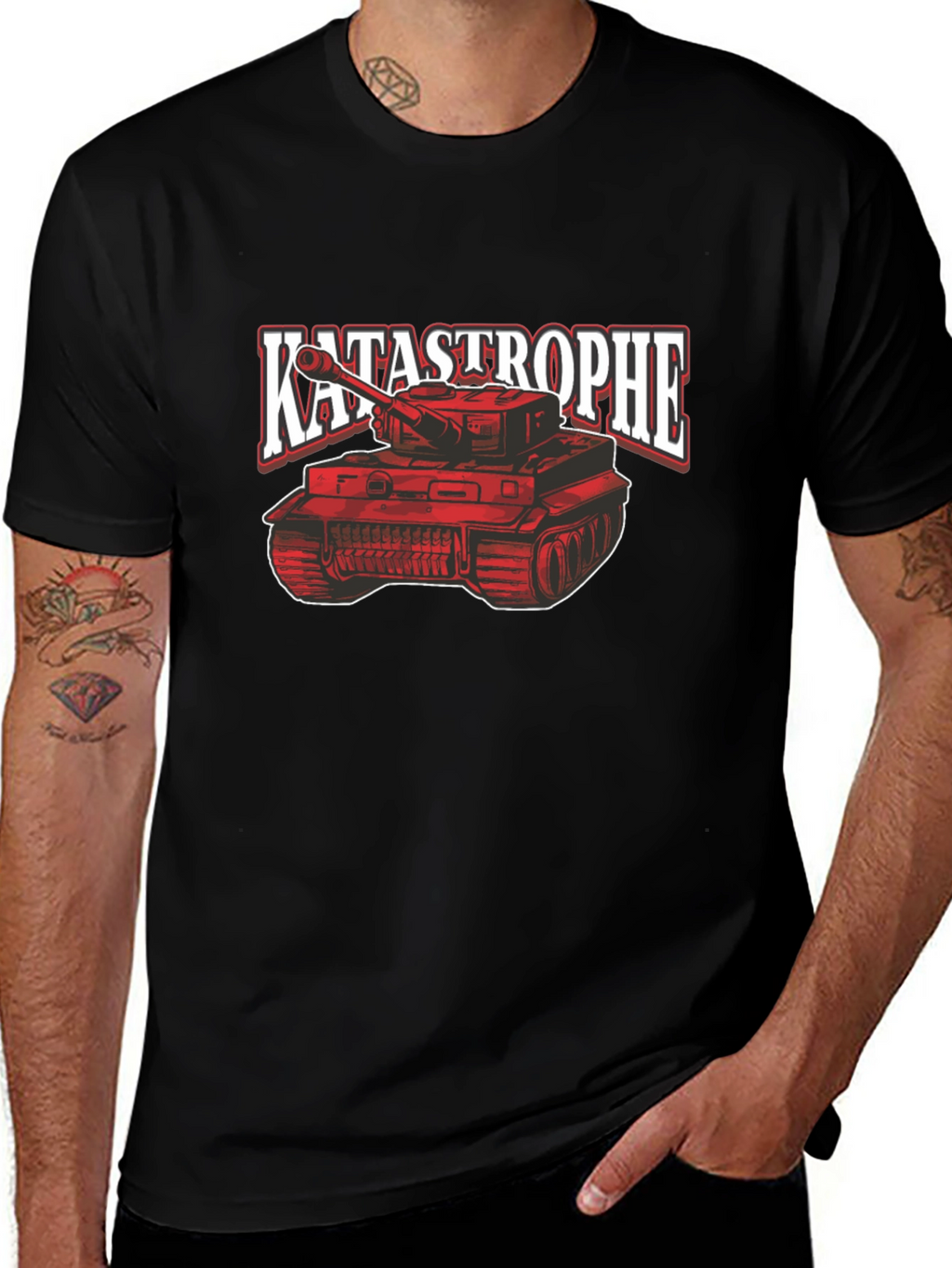 Katastrophe Tank Graphic Tee - Bold Design