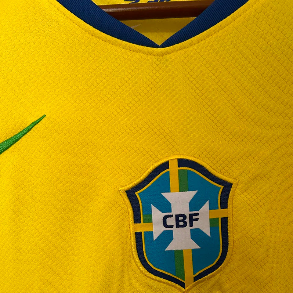 2025/26 Brazil Home Yellow Fans Jersey Detail 2