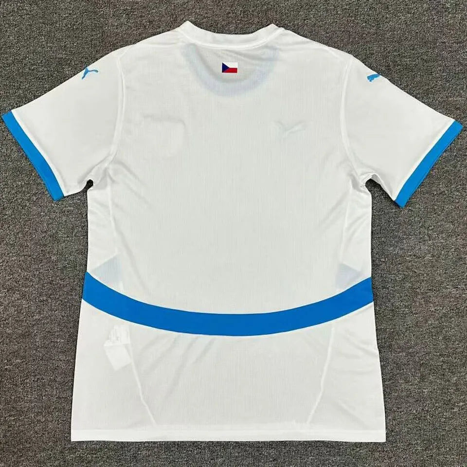 2024/25 Czech Away White Fans Soccer Jersey Back