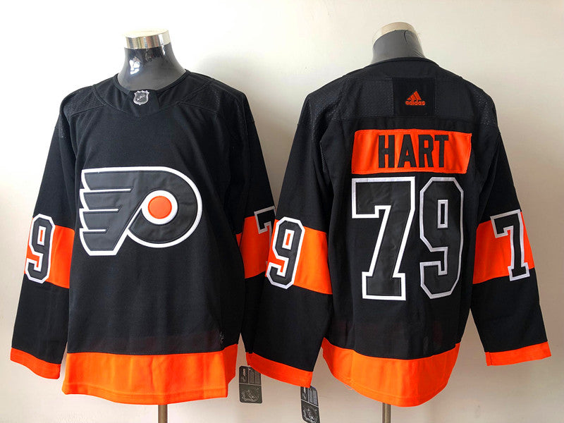 Men's Philadelphia Flyers Carter Hart #79 Black Replica Player Jerseys