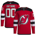 Men's New Jerseys Devils Red Custom Team Player Jerseys