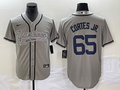 Men's New York Yankees Nestor Cortes Jr. #65 Gray Player Jerseys Joint Edition