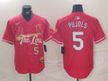 Men's St. Louis Cardinals Albert Pujols #5 Red 2024 City Connect Limited Player Jerseys