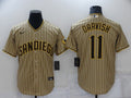 Men's San Diego Padres Yu Darvish #11 Tan Replica Player Jerseys