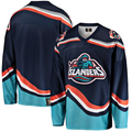 Men's New York Islanders Navy Premier Breakaway Heritage Blank Jerseys