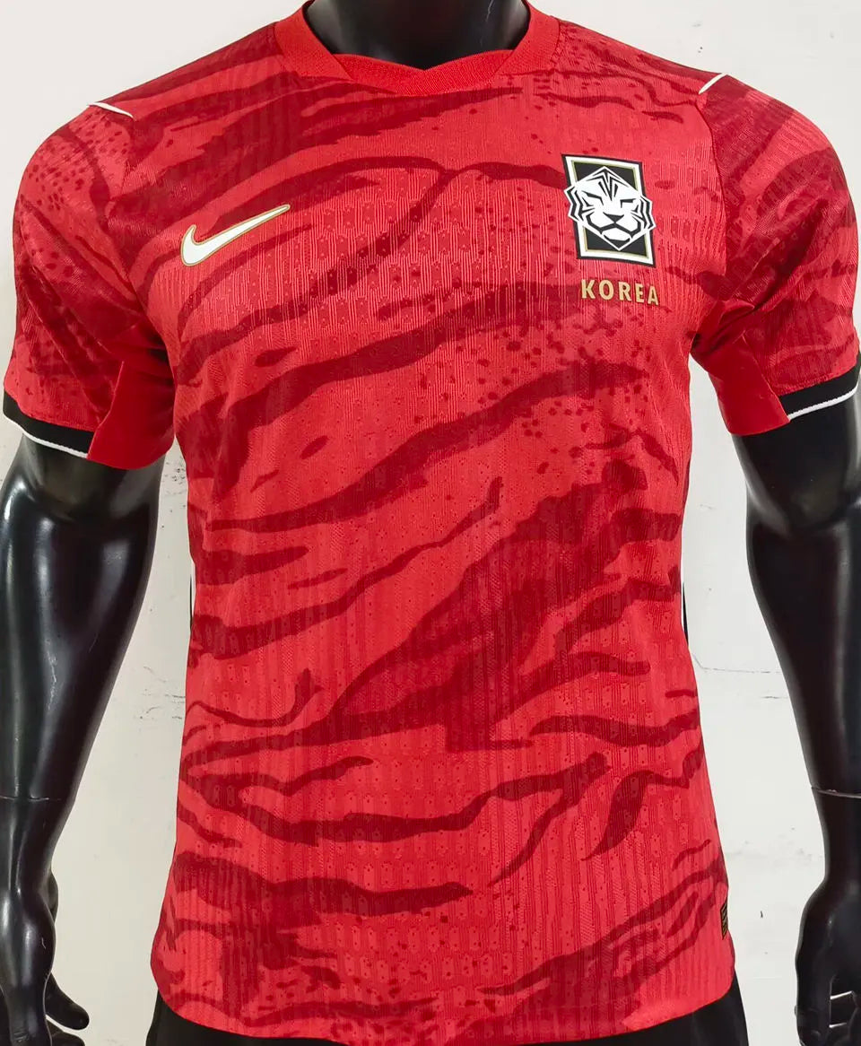 2026/27 South Korea Home Red Plyaer Version Soccer Jersey Front