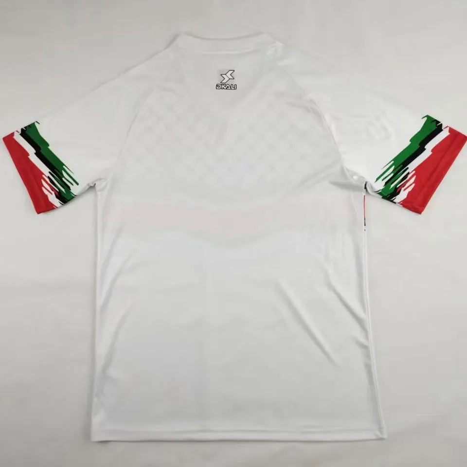2024/25 Palestine White Fans Soccer Jersey Back