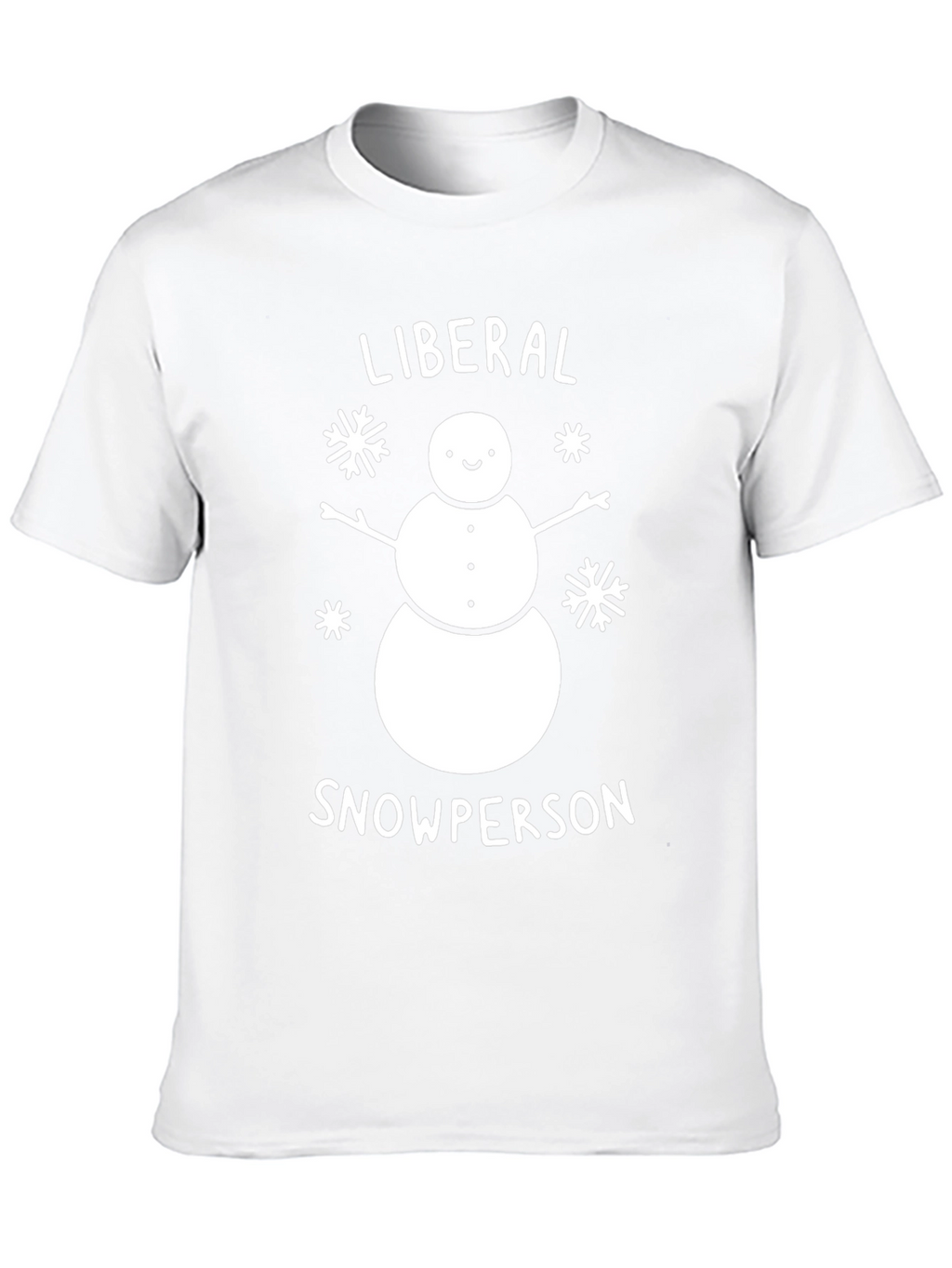 Liberal Snowperson Black Cotton Graphic Tee