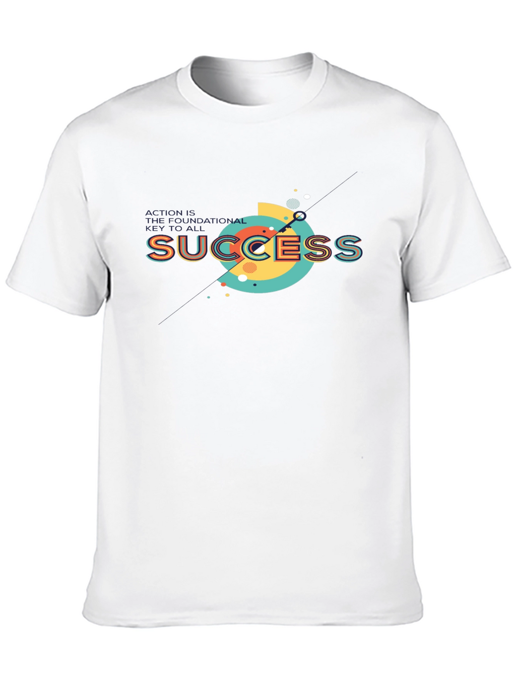 Success Graphic Print Black T-Shirt