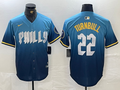 Men's Philadelphia Phillies Spencer Turnbull #22 Blue 2024 City Connect Limited Player Jerseys