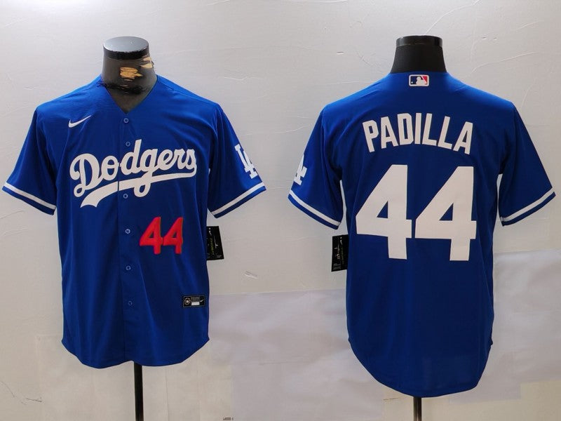 Men's Los Angeles Dodgers Vicente Padilla #44 Royal Replica Player Jerseys
