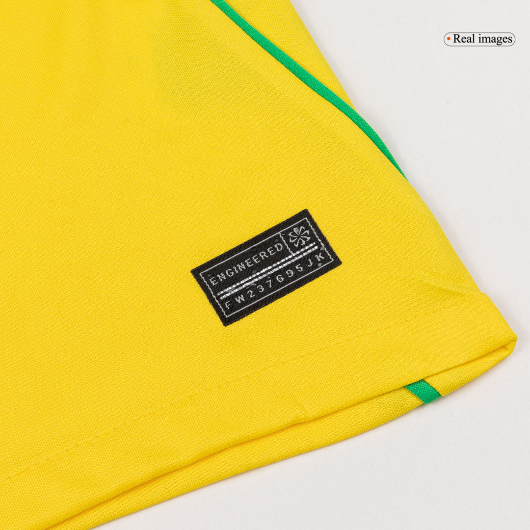NEYMAR JR. #10 Brazil Home Soccer Jersey World Cup 2026 Yellow Image 6