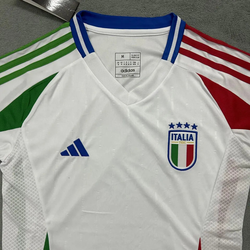 2024/25 Italy Away White Women Soccer Jersey 女 Detail 2