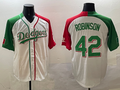 Men's Los Angeles Dodgers Jackie Robinson #42 White Player Jerseys