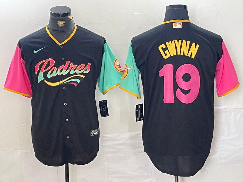 Men's San Diego Padres Tony Gwynn #19 Black City Connect Limited Player Jerseys