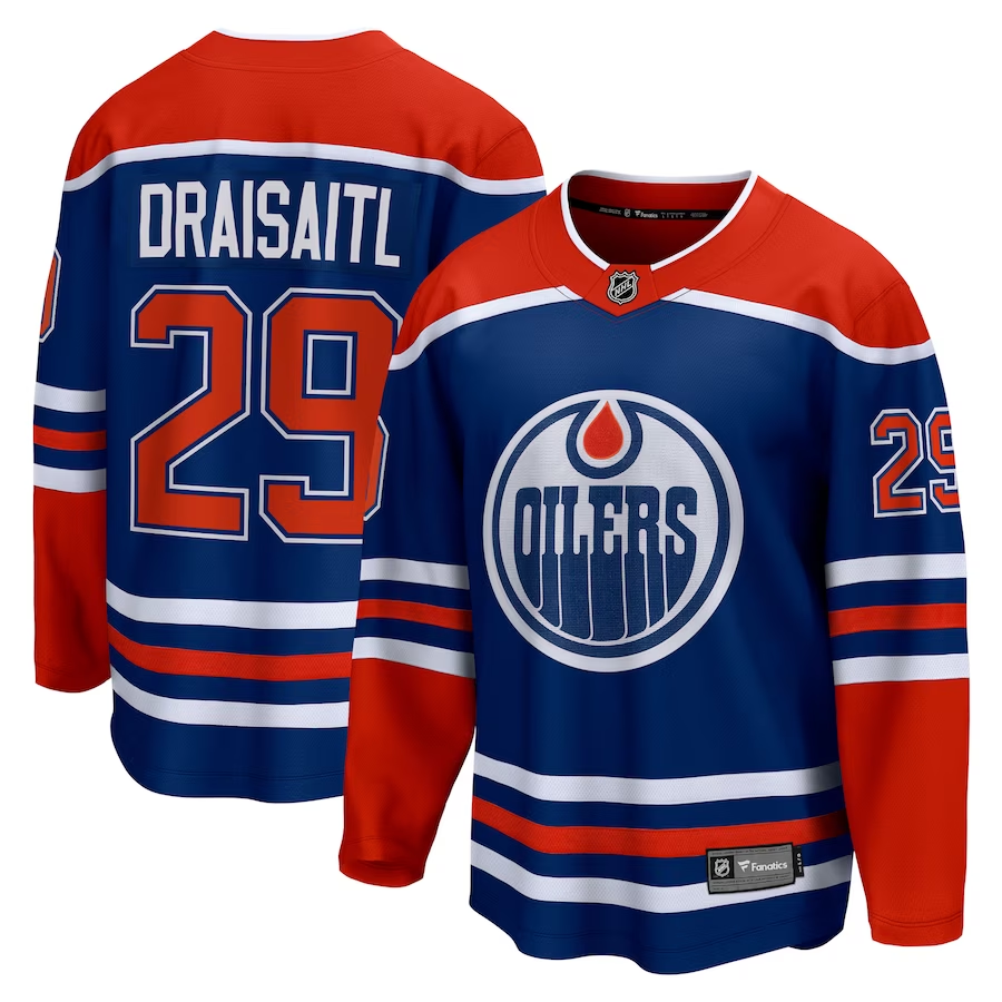 Men's Edmonton Oilers Leon Draisaitl #29 Royal Home Breakaway Player Jerseys