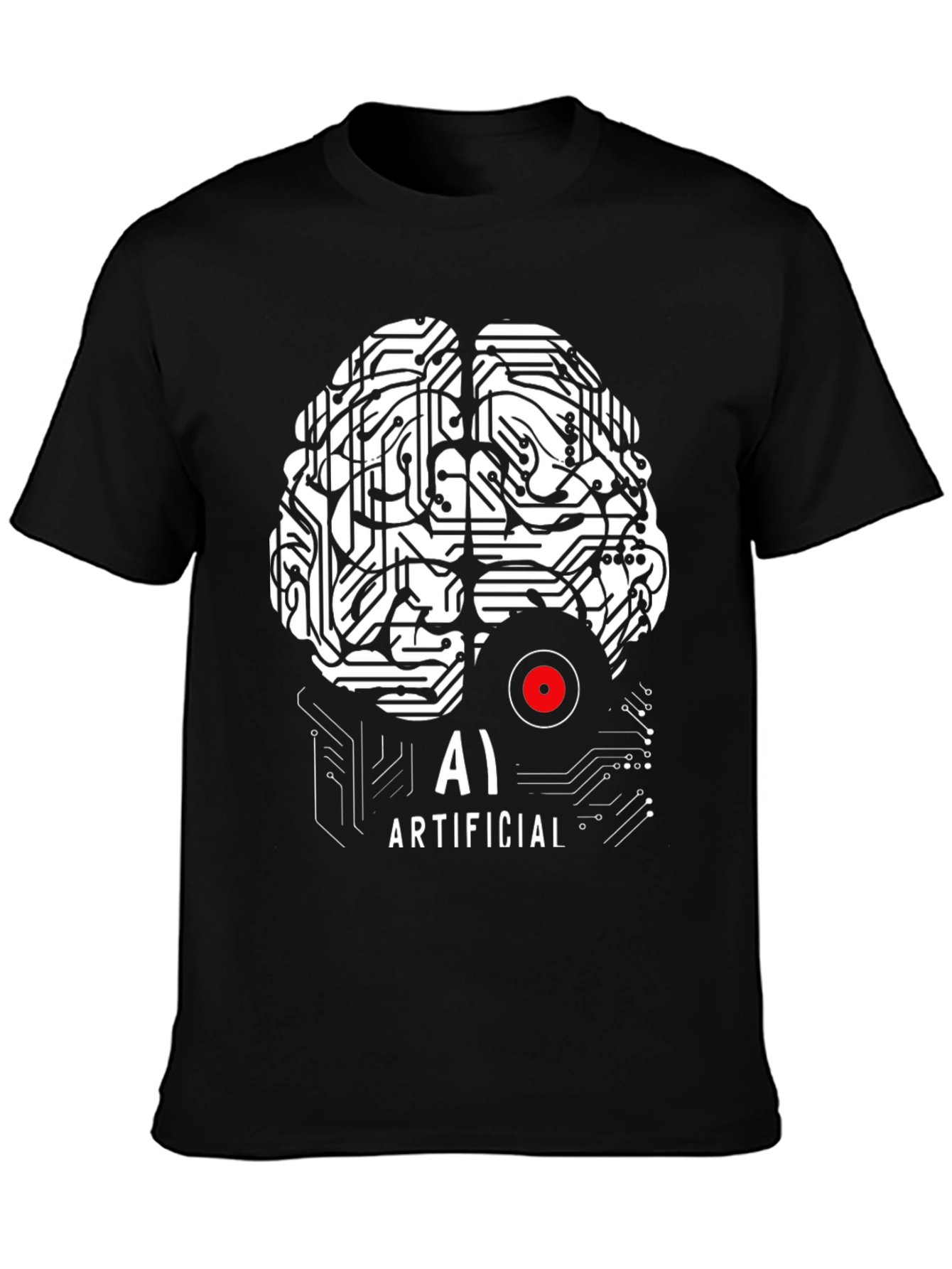 AI Brain T-Shirt - Artificial Intelligence Design