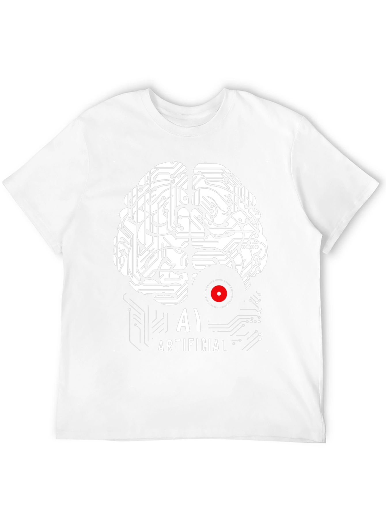 AI Brain T-Shirt - Artificial Intelligence Design