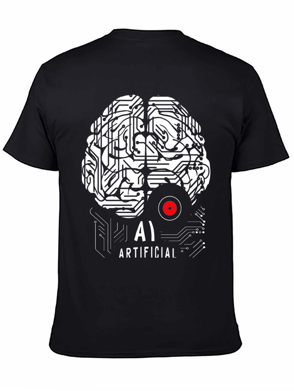 AI Brain T-Shirt - Artificial Intelligence Design