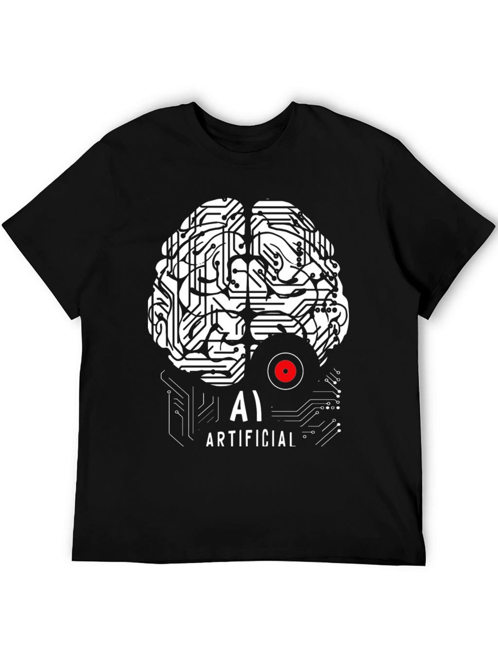 AI Brain T-Shirt - Artificial Intelligence Design