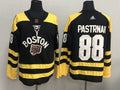 Men's Boston Bruins David Pastrnak #88 Black Replica Jerseys