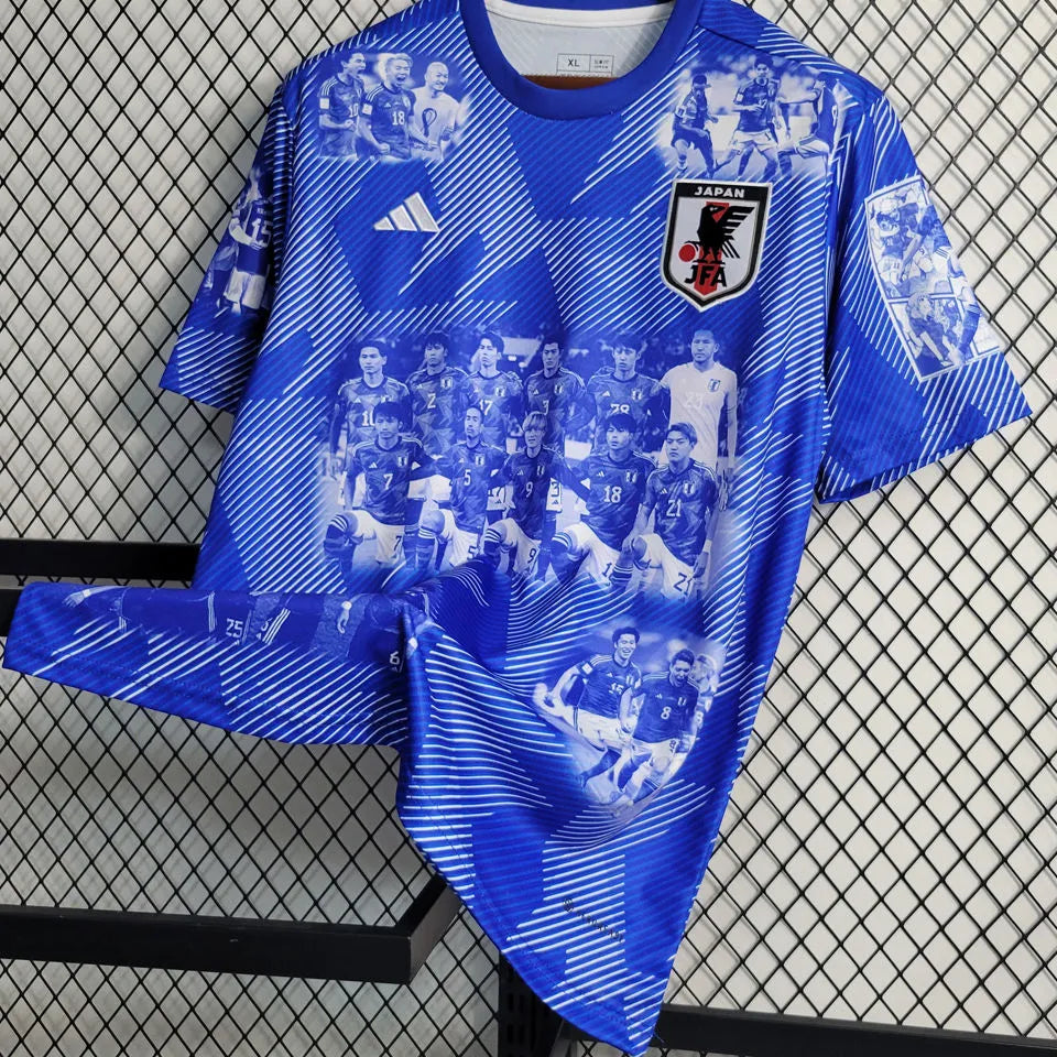 2023 Japan Special Edition Blue Fans Soccer Jersey Detail 1