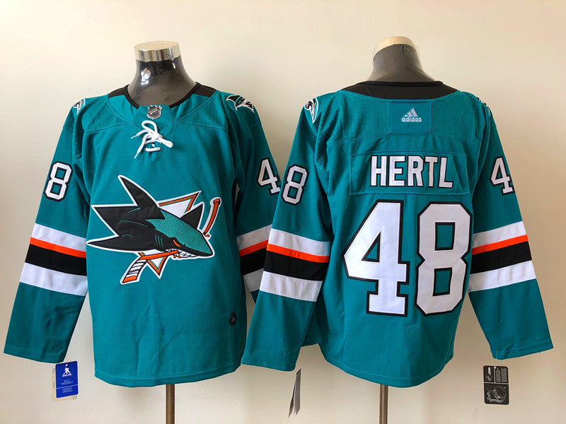 Men's San Jose Sharks Tomas Hertl #48 Teal Breakaway Player Jerseys
