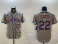 Men's New York Mets Juan Soto #22 Gray Player Jerseys