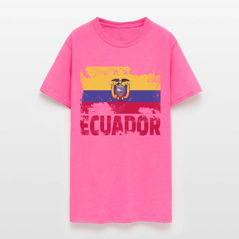 Ecuador Flag Vintage Distressed South America Grun