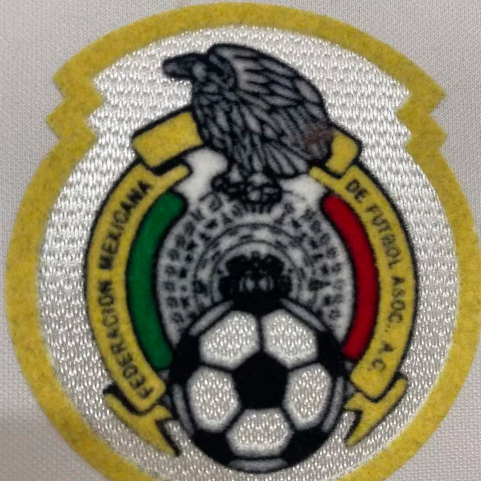 2011/12 Mexico Third White Retro Soccer Jersey Detail 3