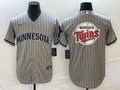 Men's Minnesota Twins Gray Alternate Replica Team Jerseys