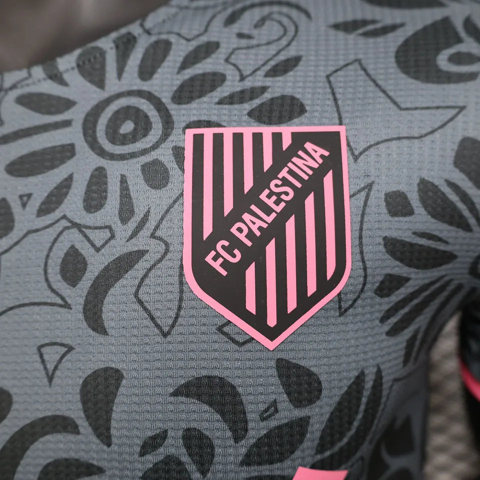 2024/25 FC Palestine Grey Plyaer Version Jersey Detail 2