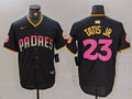 Men's San Diego Padres Fernando Tatis Jr. #23 Black Player Jerseys Joint Edition