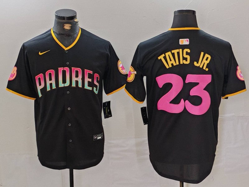 Men's San Diego Padres Fernando Tatis Jr. #23 Black Player Jerseys Joint Edition