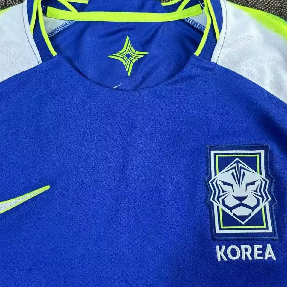2025/26 South Korea Away Blue Fans Soccer Jersey Detail 1