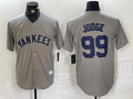 Men's New York Yankees Aaron Judge #99 Gray Road Cooperstown Collection Player Jerseys