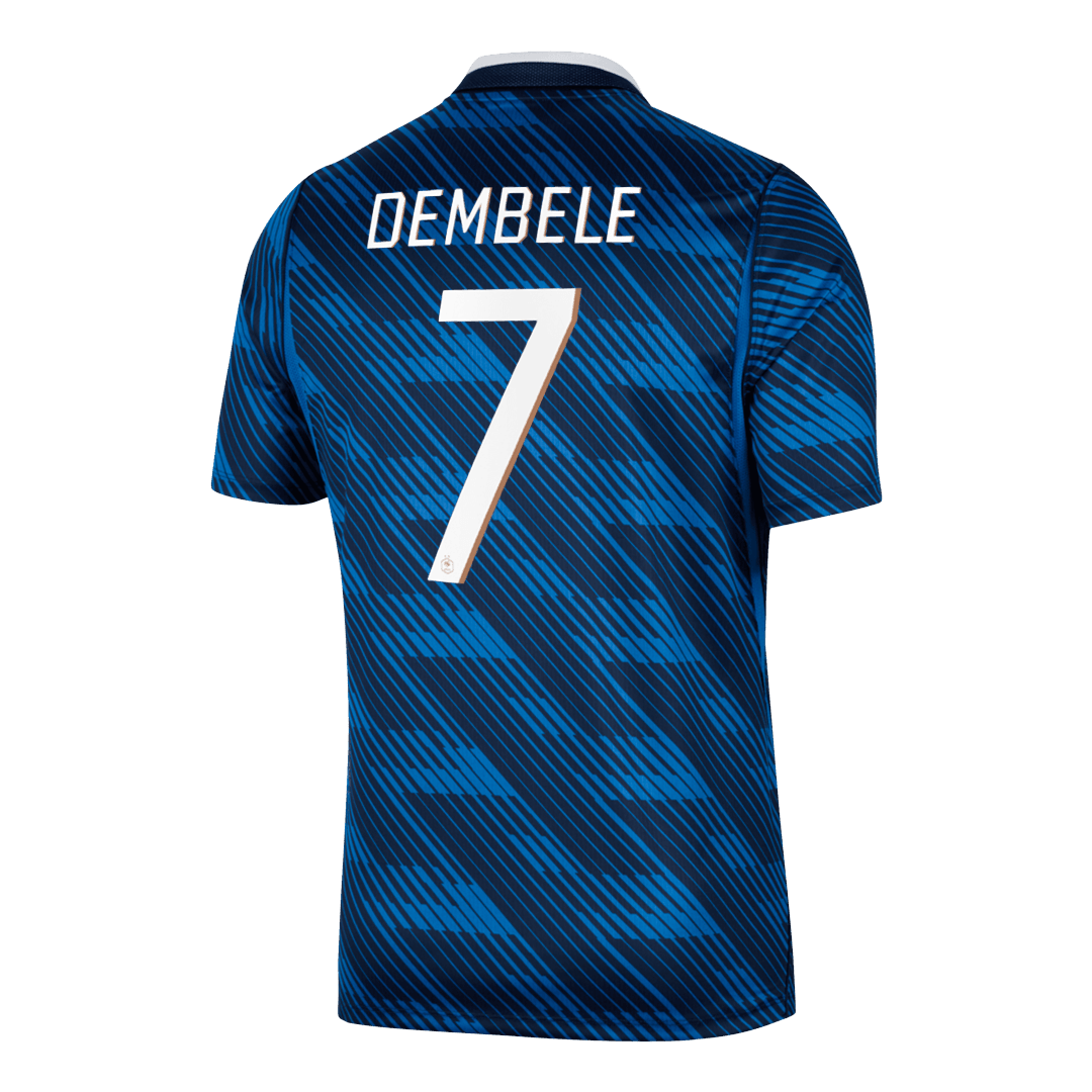 DEMBELE #7 France Home Soccer Jersey World Cup 2026 Blue Back