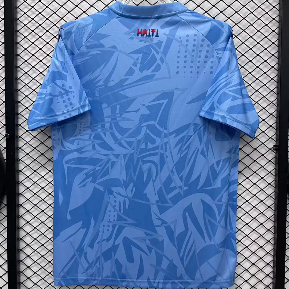 2026/27 Haiti Goalkeeper Blue Fans Soccer Jersey 海地 Back