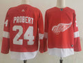 Men's Detroit Red Wings Bob Probert#24 Red Breakaway Player Jerseys