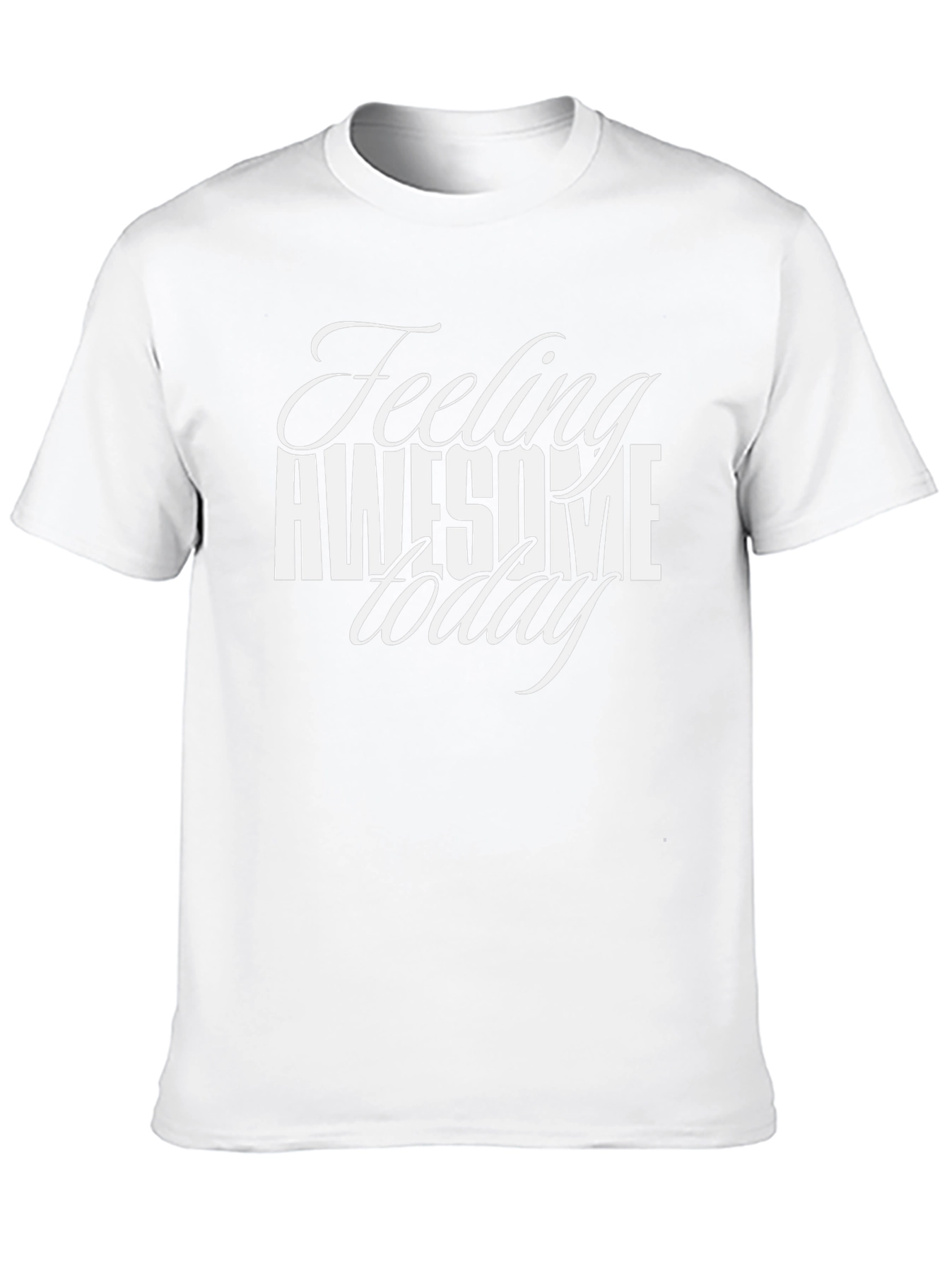 Feeling Awesome Today Black T-Shirt
