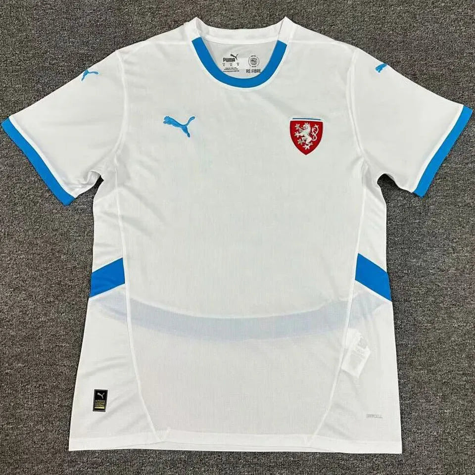 2024/25 Czech Away White Fans Soccer Jersey Front