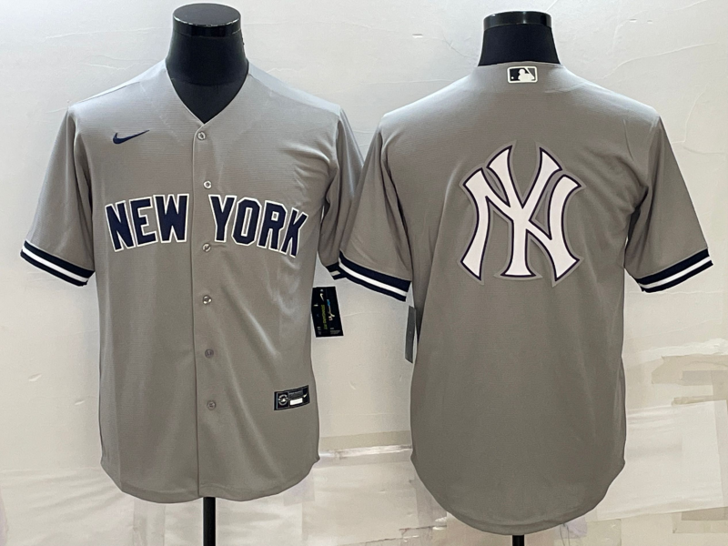 Men's New York Yankees Gray Replica Player Jerseys