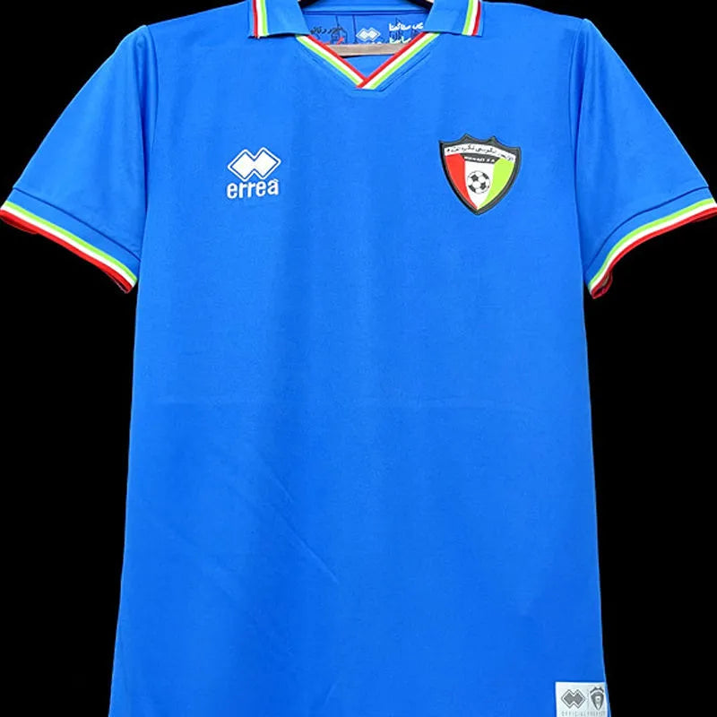 2022 Kuwait Home Blue Fans Soccer Jersey Detail 2