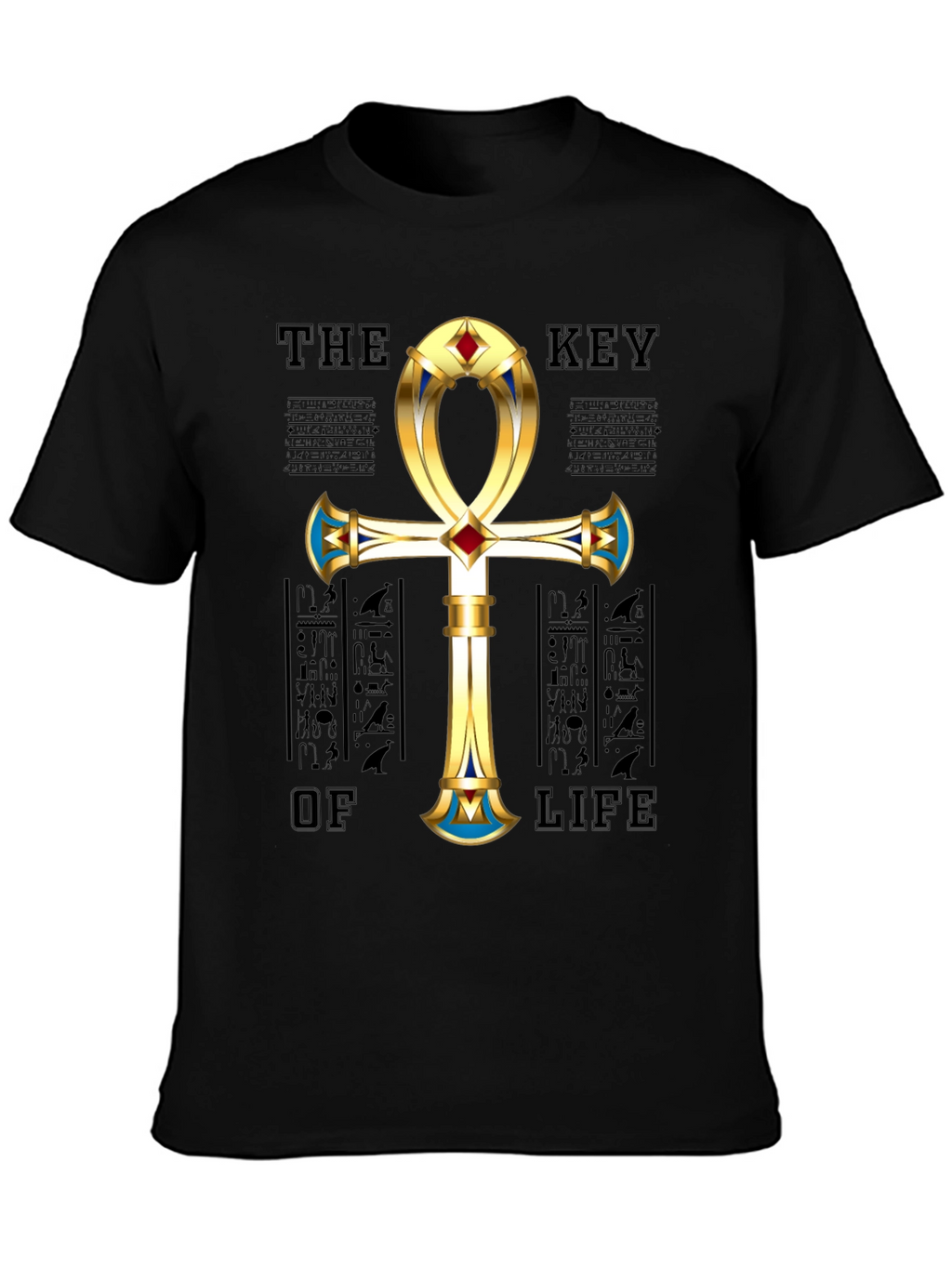 Egyptian Ankh Key of Life Graphic T-Shirt