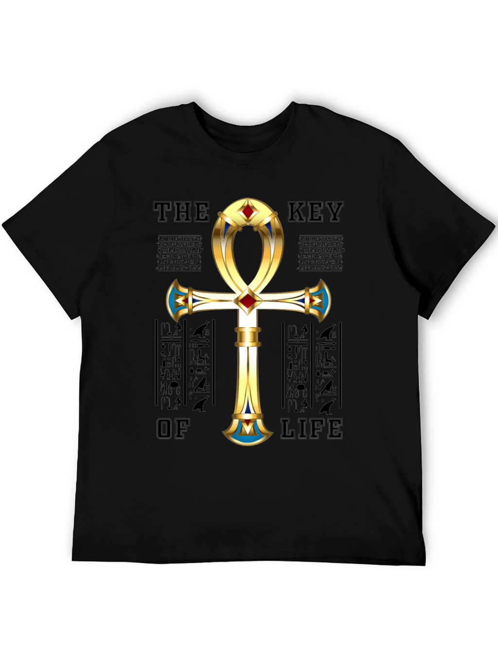 Egyptian Ankh Key of Life Graphic T-Shirt