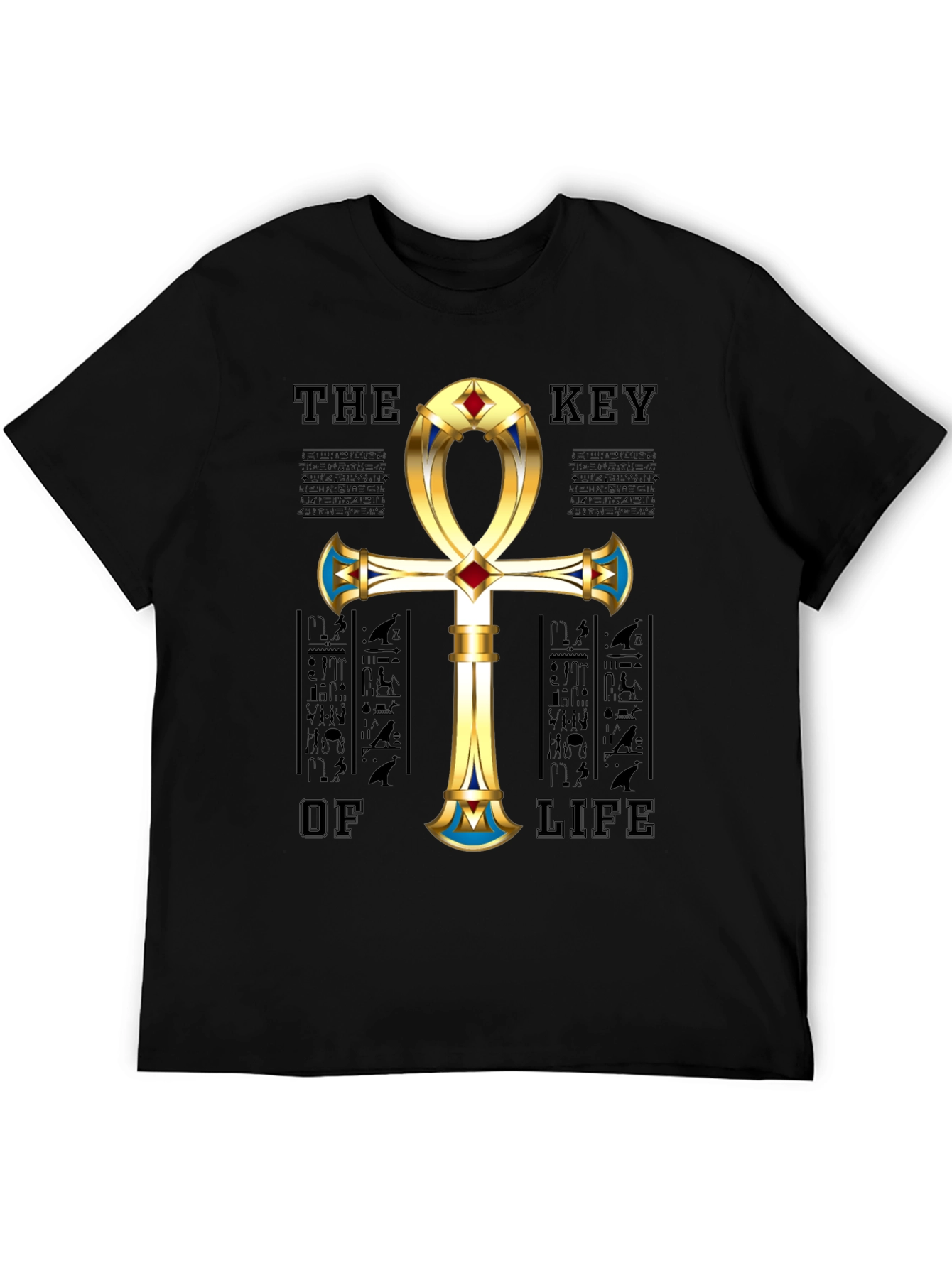 Egyptian Ankh Key of Life Graphic T-Shirt