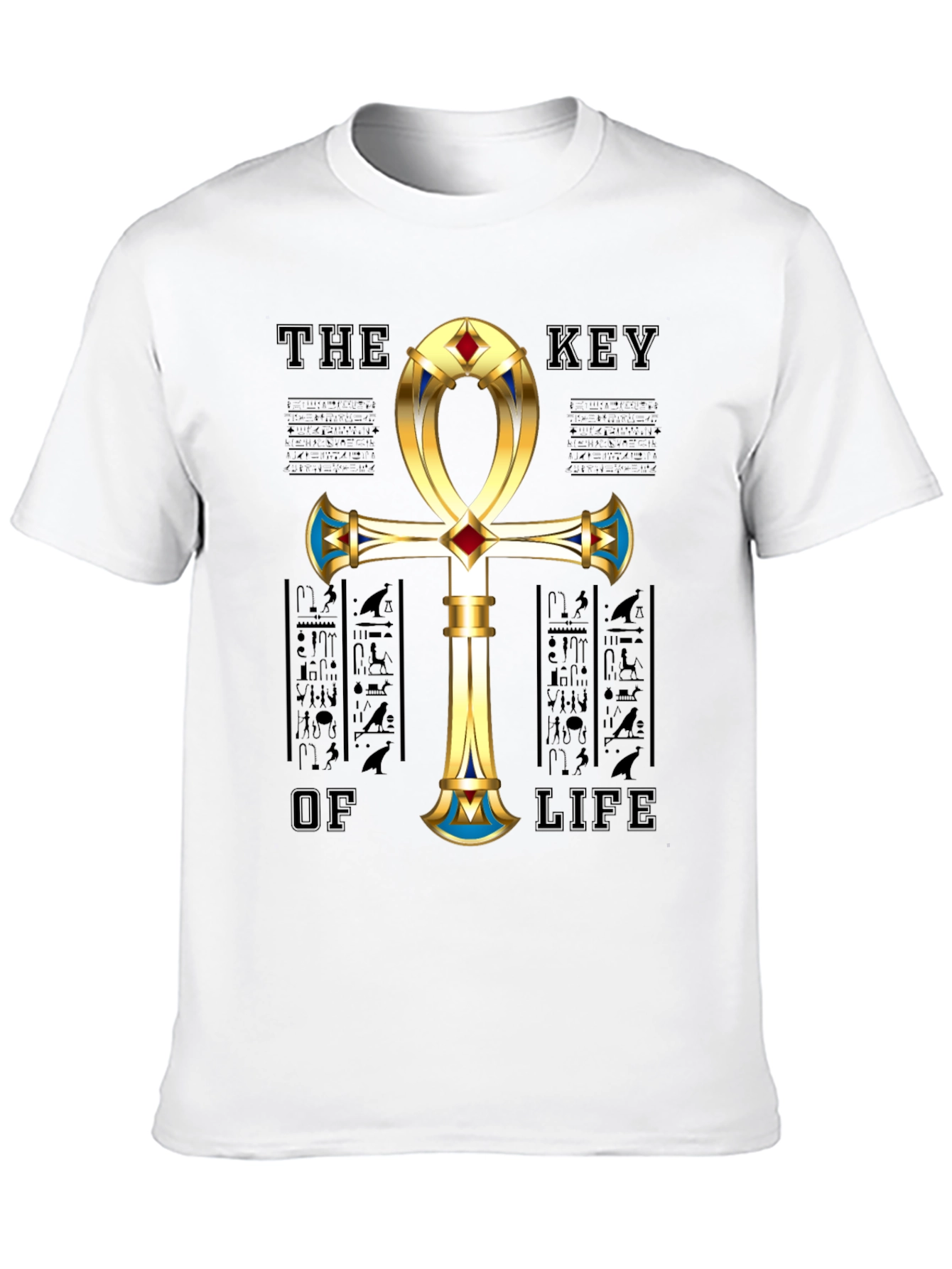Egyptian Ankh Key of Life Graphic T-Shirt